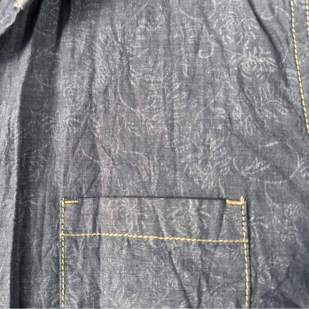 Weatherproof Chambray Button Down Top | Blue‎ Chambray - Picture 5 of 10